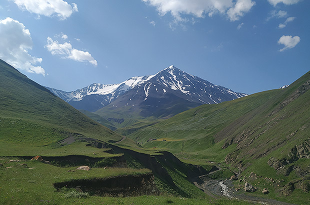 Mount Bazarduzu in Dagestan, Russia