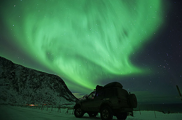 Aurora Borealis during our Iceclimbing Course in Norway