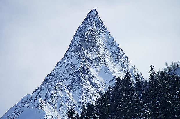Snow peaks of Dombai - Peak Ine, 3455m