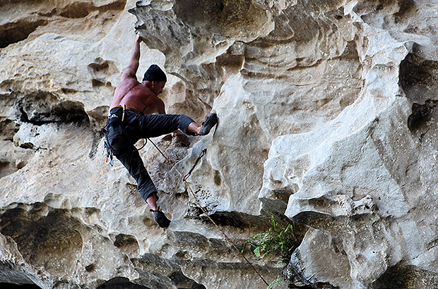 During a rockclimbing training program in Cuba