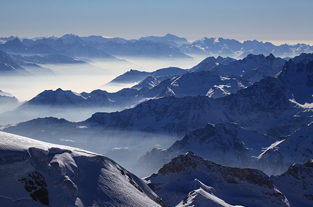 All the Alps from the top of Matterhorn to Mont Blanc